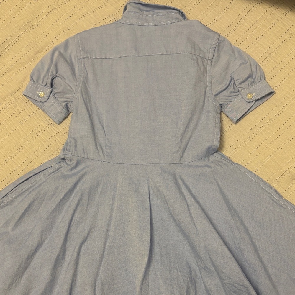 Girls Polo by Ralph Lauren Light Blue Casual Kids Dress size 4/4T - Picture 3 of 6